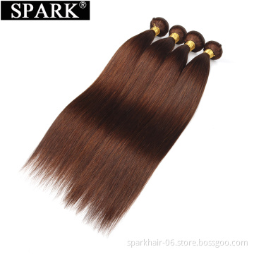 SPARK Brazilian Hair Straight Bundles 10A Grade 100% Unprocessed Virgin Straight Human Hair 3 Bundles Weave Extensions #4